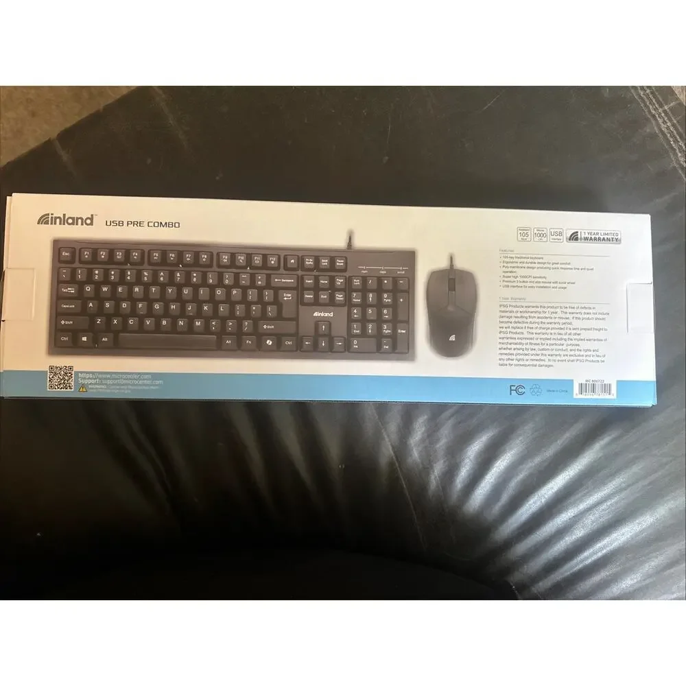 Inland USB Pre Combo Keyboard And Mouse